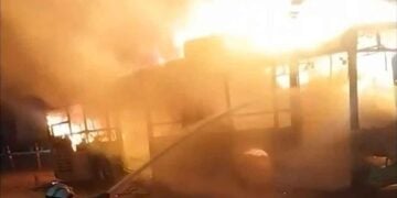 Incendio camión Juárez