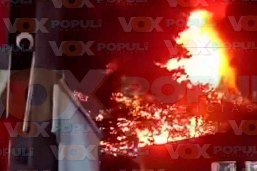 Incendio carpintería bar Tampico
