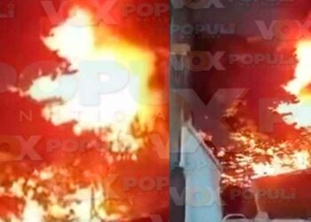 Incendio carpintería bar Tampico
