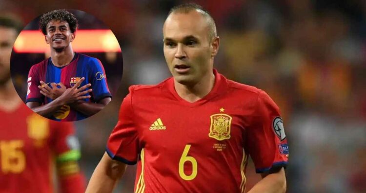 Iniesta Lamine Yamal Barcelona