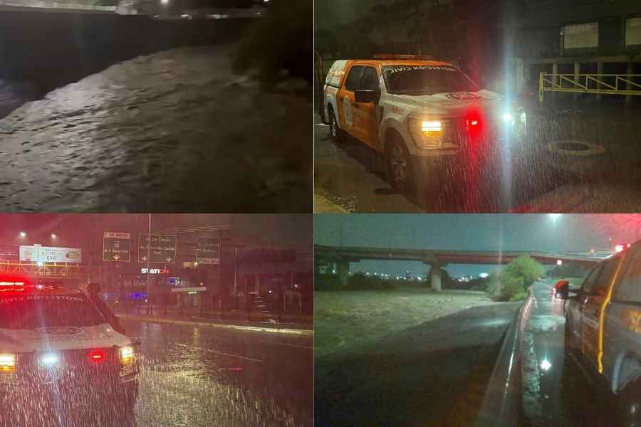Lluvias Cierres viales en Monterrey