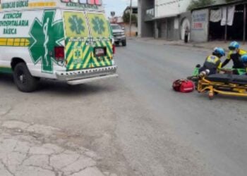 Matamoros motociclista choque lesionado