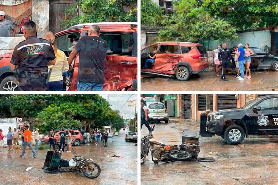 Motociclista hospitalizado accidente Tampico (1)