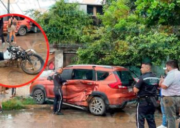 Motociclista hospitalizado accidente Tampico