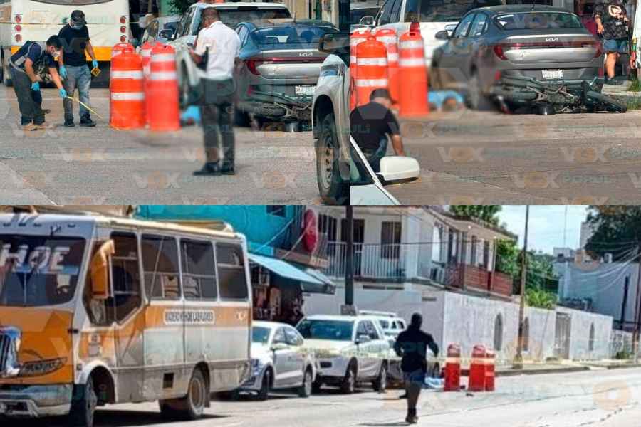 Motociclista microbús Madero (1)