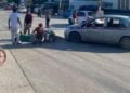 Motociclista transporte en El Mante