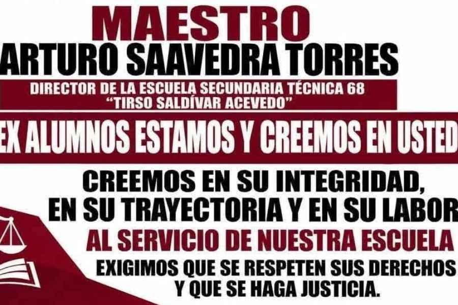 Padres apoyo exdirector Madero