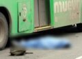 Peatón camión urbano en Monterrey