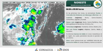 Primer frente frío en Tamaulipas hoy