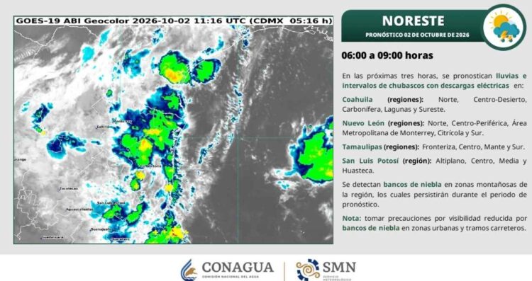 Primer frente frío en Tamaulipas hoy