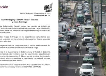 Segob y CANACAR bloqueos en carreteras