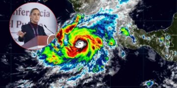 Sheinbaum fortalecimiento huracan Simon