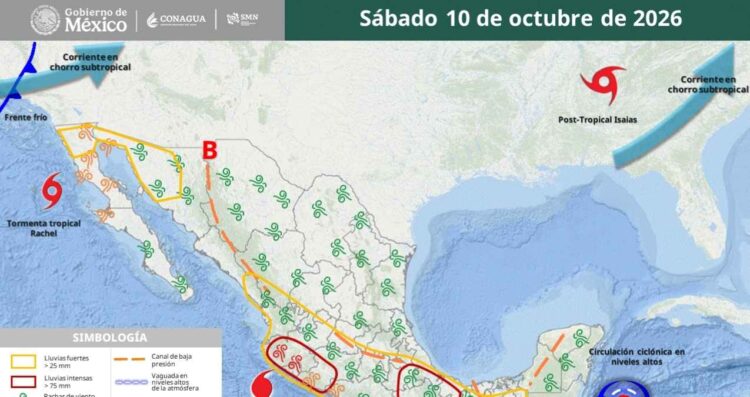 Tamaulipas chubascos dispersos