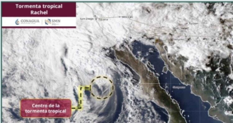 Tormenta tropical Rachel lluvias