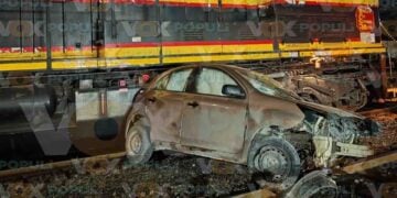Tren automóvil en Altamira Tamaulipas
