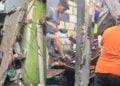Vivienda se derrumba en Santa Catarina