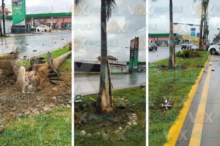 accidente Avenida de la Industria en Tampico