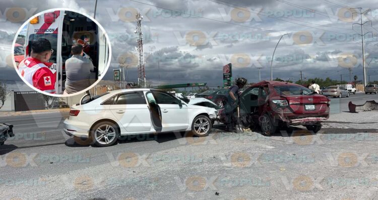 accidente Libramiento Monterrey en Reynosa