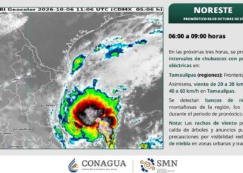 ambiente bochornoso o lluvias en Tamaulipas