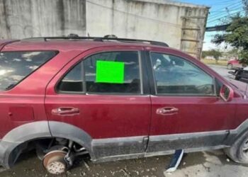 autos abandonados calles Matamoros