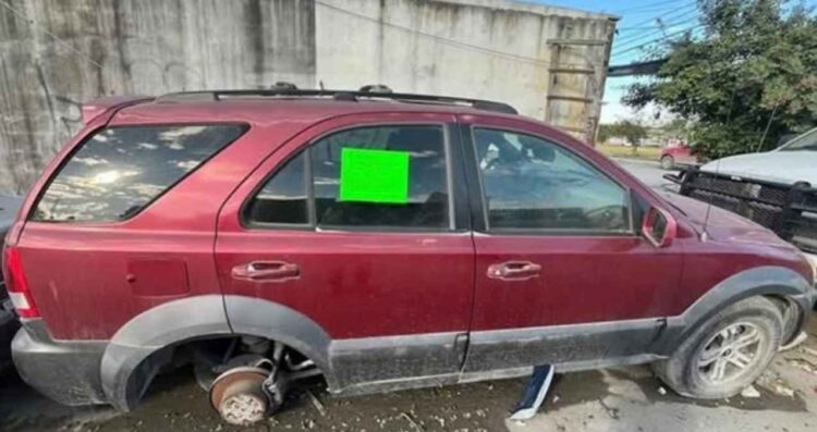 autos abandonados calles Matamoros