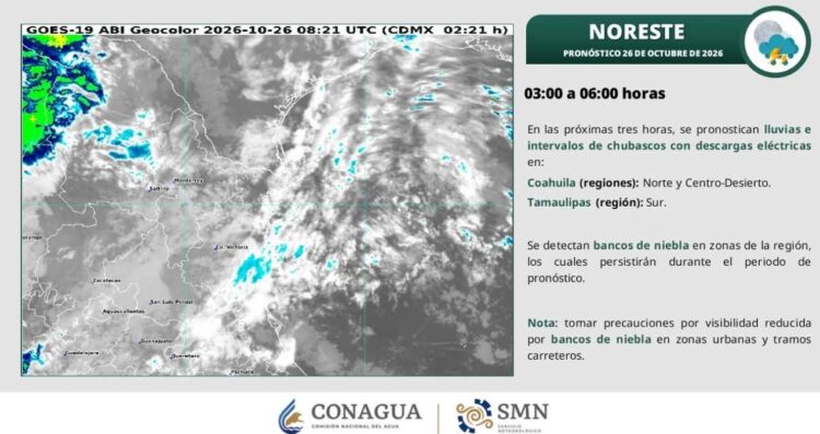 cambio brusco de temperatura Tamaulipas