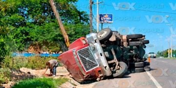 _camión grava Tampico a Mante