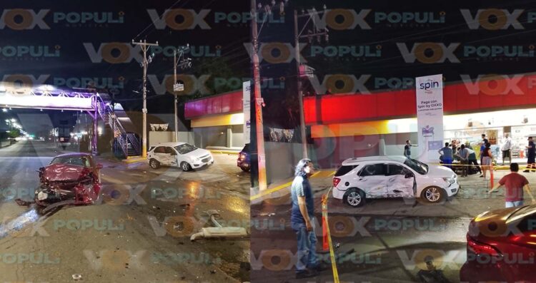 choque con dos lesionados en Altamira