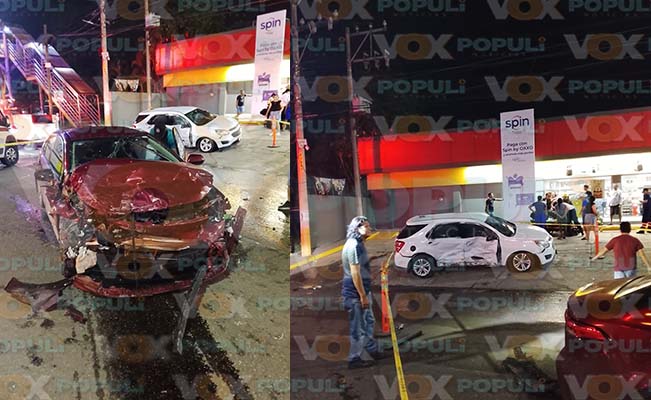 choque dos lesionados en Altamira