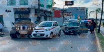 choque múltiple en Tampico Tamaulipas
