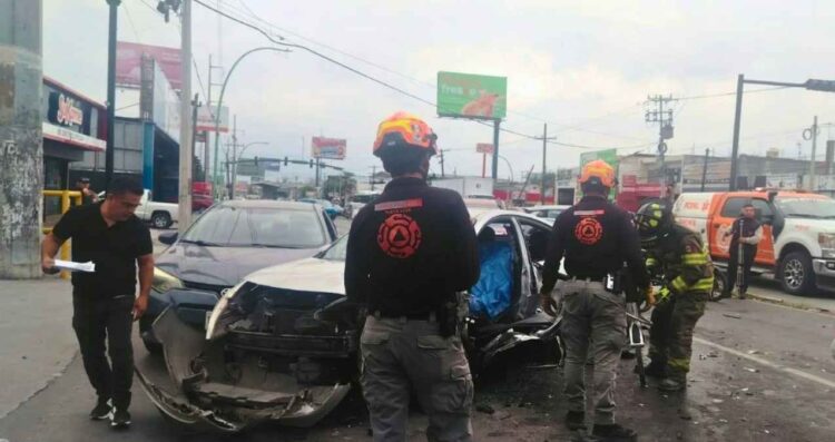 choque múltiple lesionados Monterrey
