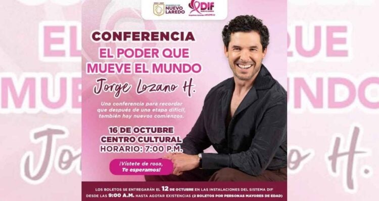 Invitan a conferencia impartida por Jorge Lozano en Nuevo Laredo, Tamaulipas