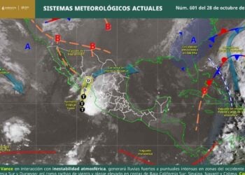 contraste de temperaturas tormenta Vance hoy