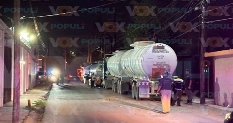 derrame de combustible pipa Reynosa