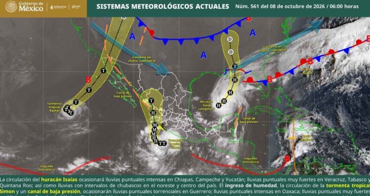 dos sistemas tropicales