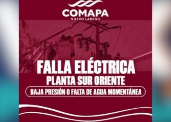 falla eléctrica afecta suministro de agua en Nuevo Laredo