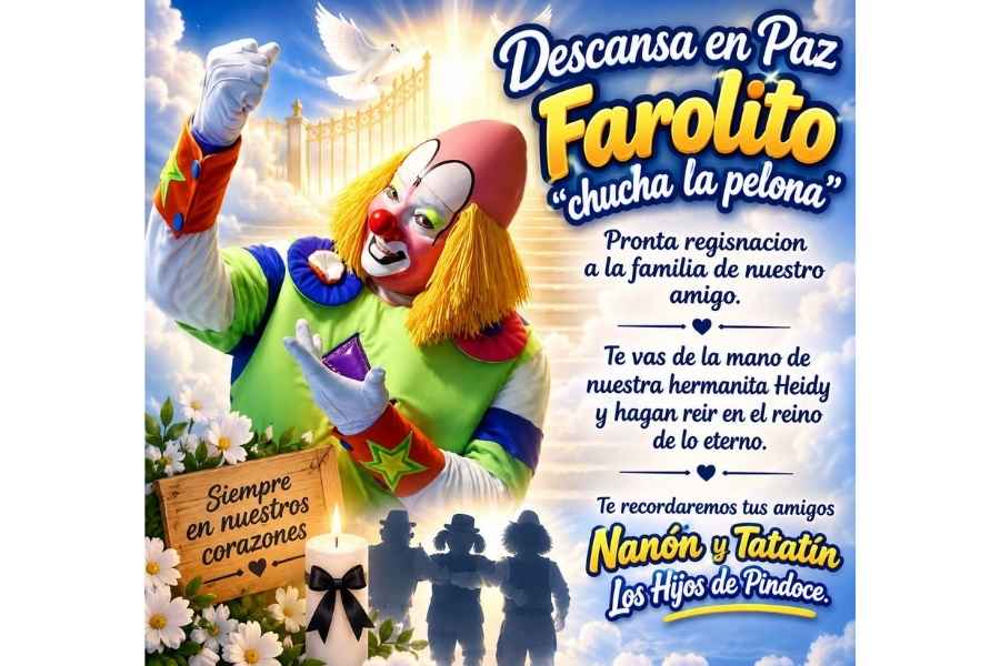 fallecimiento Payaso Farolito