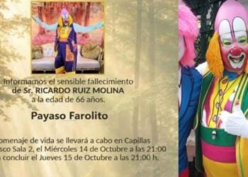 fallecimiento Payaso Farolito