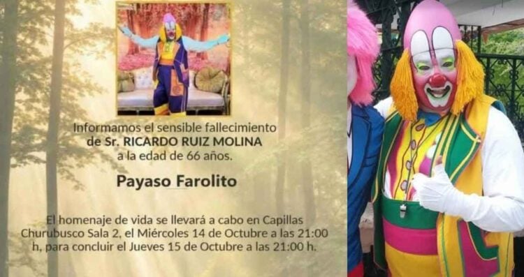 fallecimiento Payaso Farolito