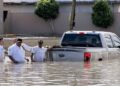 familia inundación en Matamoros