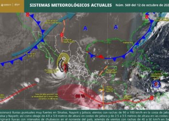 frente frío 2 huracán Simón