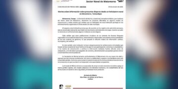 helicóptero de la Marina en Matamoros