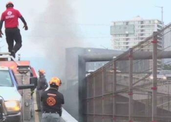 incendio al Metro en Monterrey
