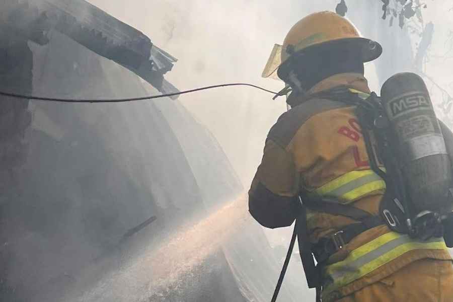 incendio casa La Petaca 
