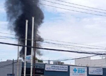 incendio patio San pedro