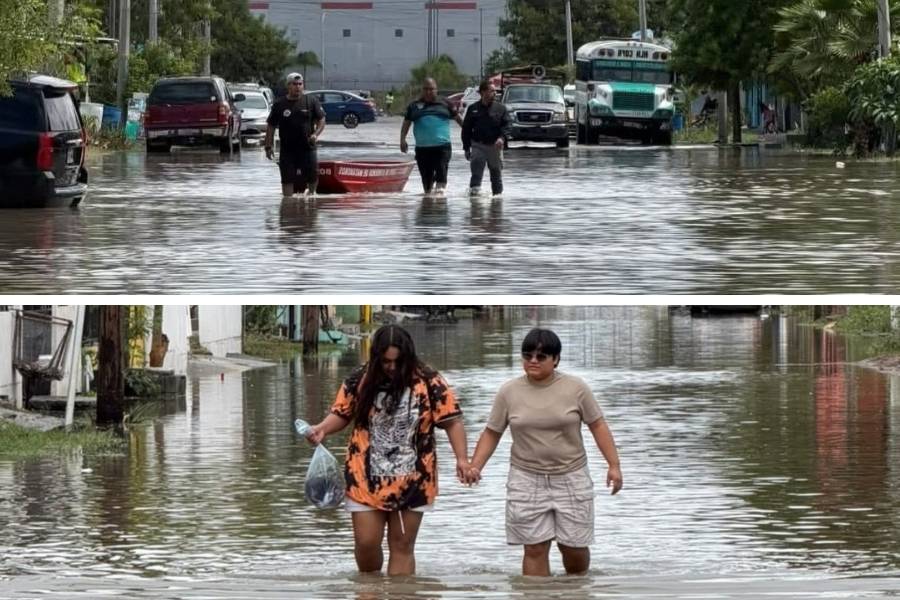 lluvias fuertes en Matamoros