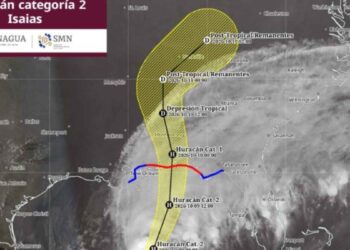 localiza el huracán Isaías