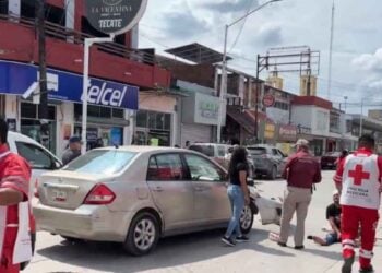 motociclista avenida Juarez Mante