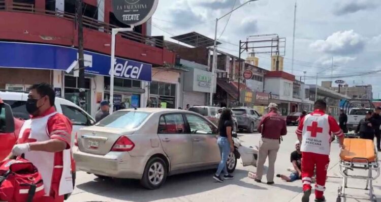 motociclista avenida Juarez Mante