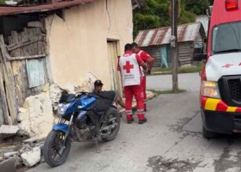 motociclista embestido centro Mante